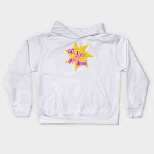 Go Live Your Dream Tangled Kids Hoodie
